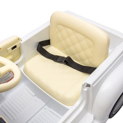 12V Kids Ride On truck car w/parents control, Licensed Chevrolet 3100 pickup,electric car for kid,Vintage modeling,3 speeds,LED Lights,Bluetooth,USB,High-power up to 4.35 km/h,age 3+