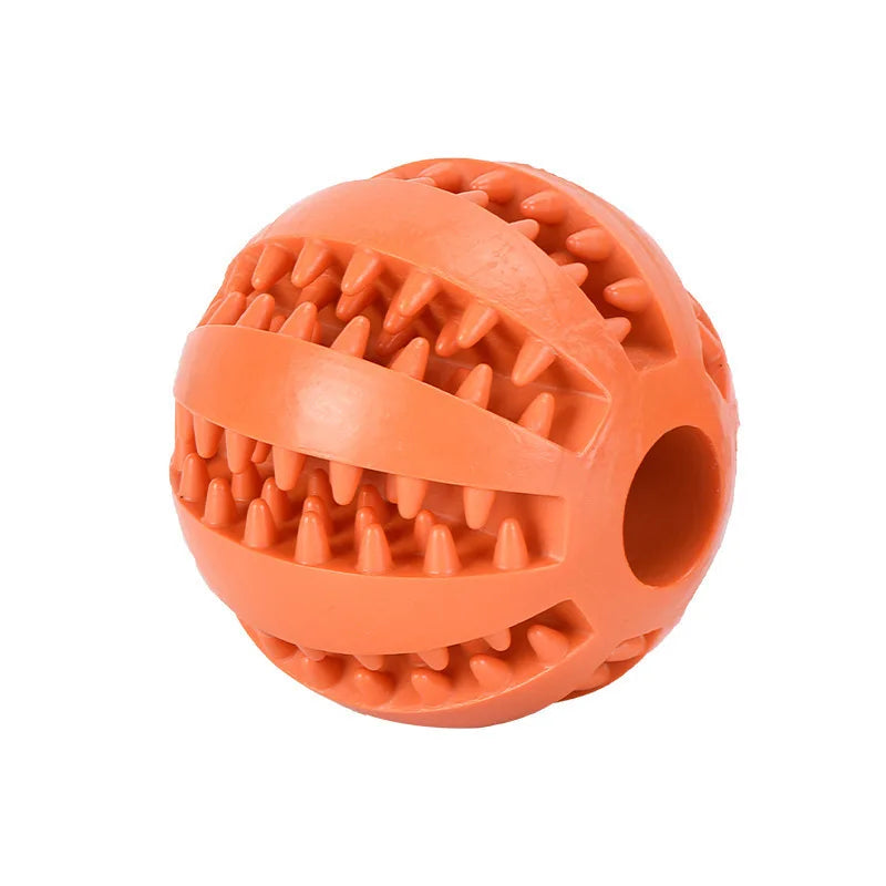 Dog Toy Ball, Nontoxic Bite Resistant Toy Ball for Pet Dogs Puppy Cat, Dog Pet Food Treat Feeder Chew Tooth Cleaning Ball