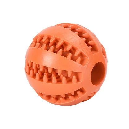Dog Toy Ball, Nontoxic Bite Resistant Toy Ball for Pet Dogs Puppy Cat, Dog Pet Food Treat Feeder Chew Tooth Cleaning Ball