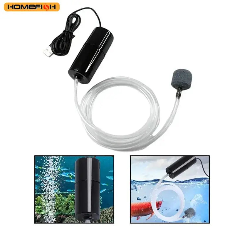 Silent Oxygenator Small Oxygen Pump Portable Mini USB Charging Fish Tank Oxygen Pump Fish Farming Aquarium Supplies