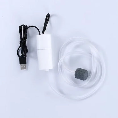 Silent Oxygenator Small Oxygen Pump Portable Mini USB Charging Fish Tank Oxygen Pump Fish Farming Aquarium Supplies