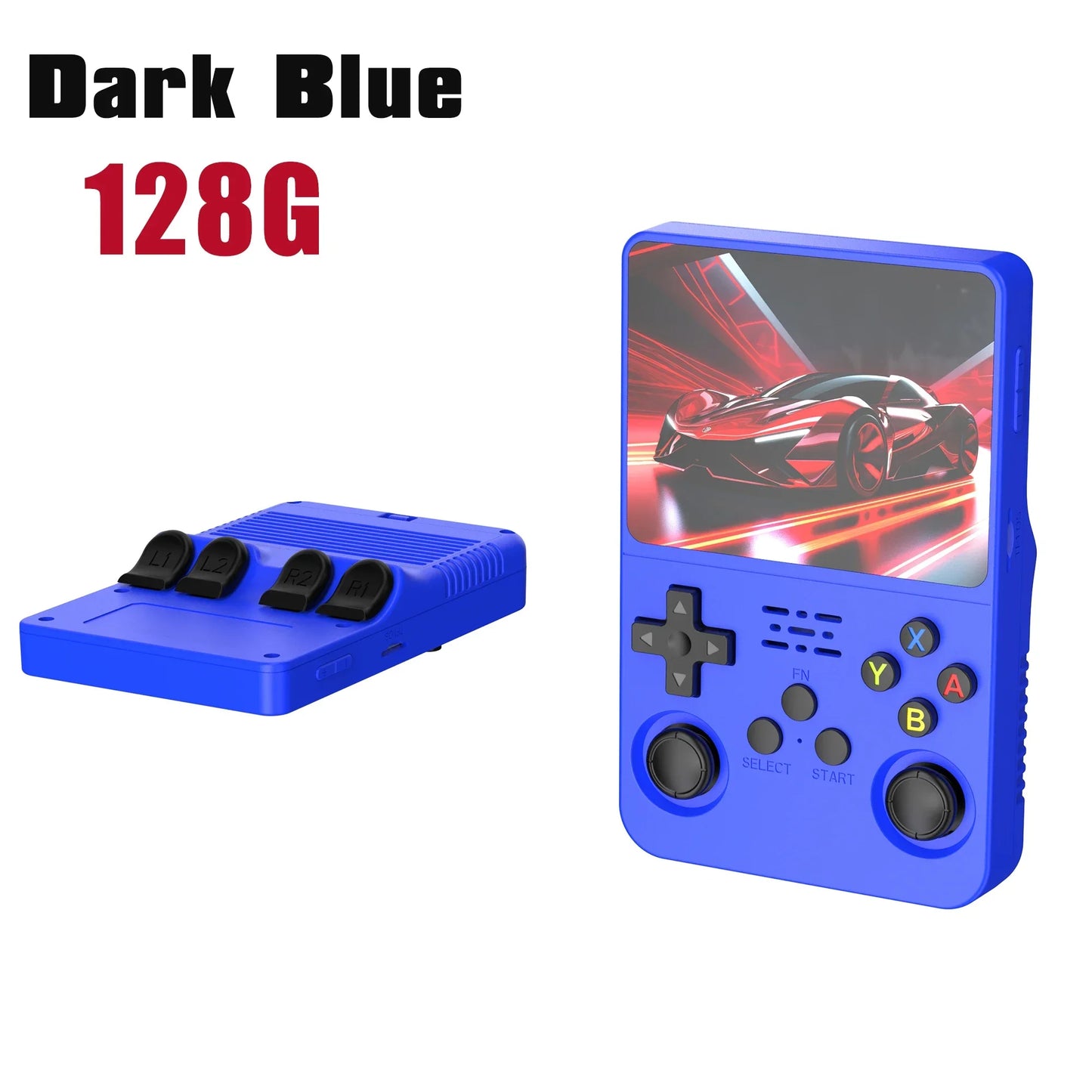 Portable R36S Handheld Game Player 3.5 Inch IPS Display 128GB Linux System Preloaded Retro Games Pocket Console