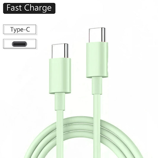 PD 60W USB C to USB Type C Cable Fast Charge Data Cable For Iphone 15 15Pro Huawei Samsung Xiaomi Data Line Black White 1M 2M 3M