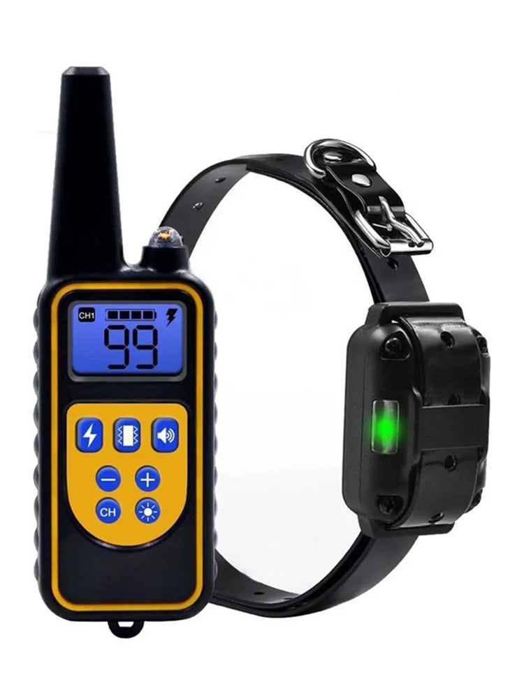 800m Digital Dog Training Collar Waterproof Rechargeable Remote Control Pet with LCD Display for All Size Shock Vibration Sound