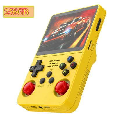 Portable R36S Handheld Game Player 3.5 Inch IPS Display 128GB Linux System Preloaded Retro Games Pocket Console
