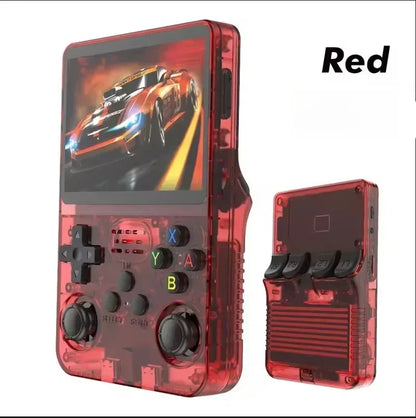 Portable R36S Handheld Game Player 3.5 Inch IPS Display 128GB Linux System Preloaded Retro Games Pocket Console