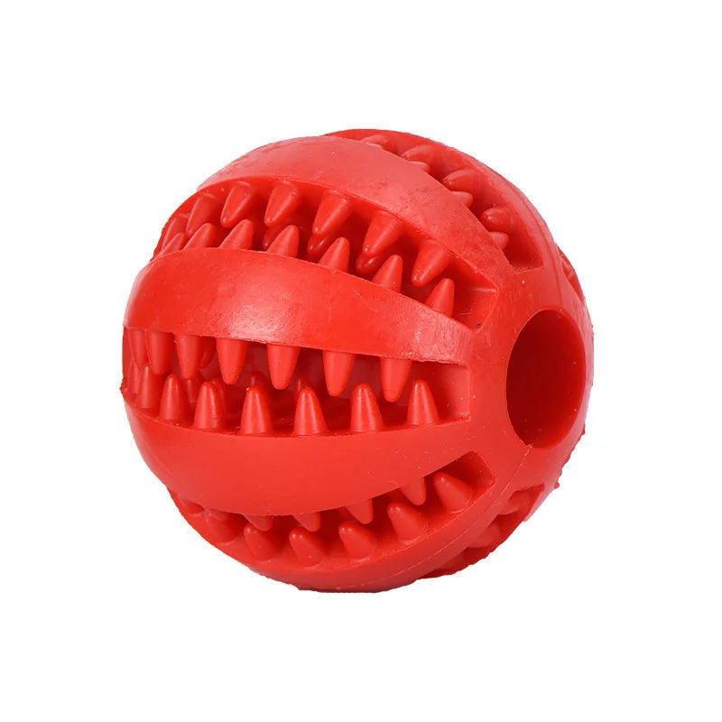 Dog Toy Ball, Nontoxic Bite Resistant Toy Ball for Pet Dogs Puppy Cat, Dog Pet Food Treat Feeder Chew Tooth Cleaning Ball