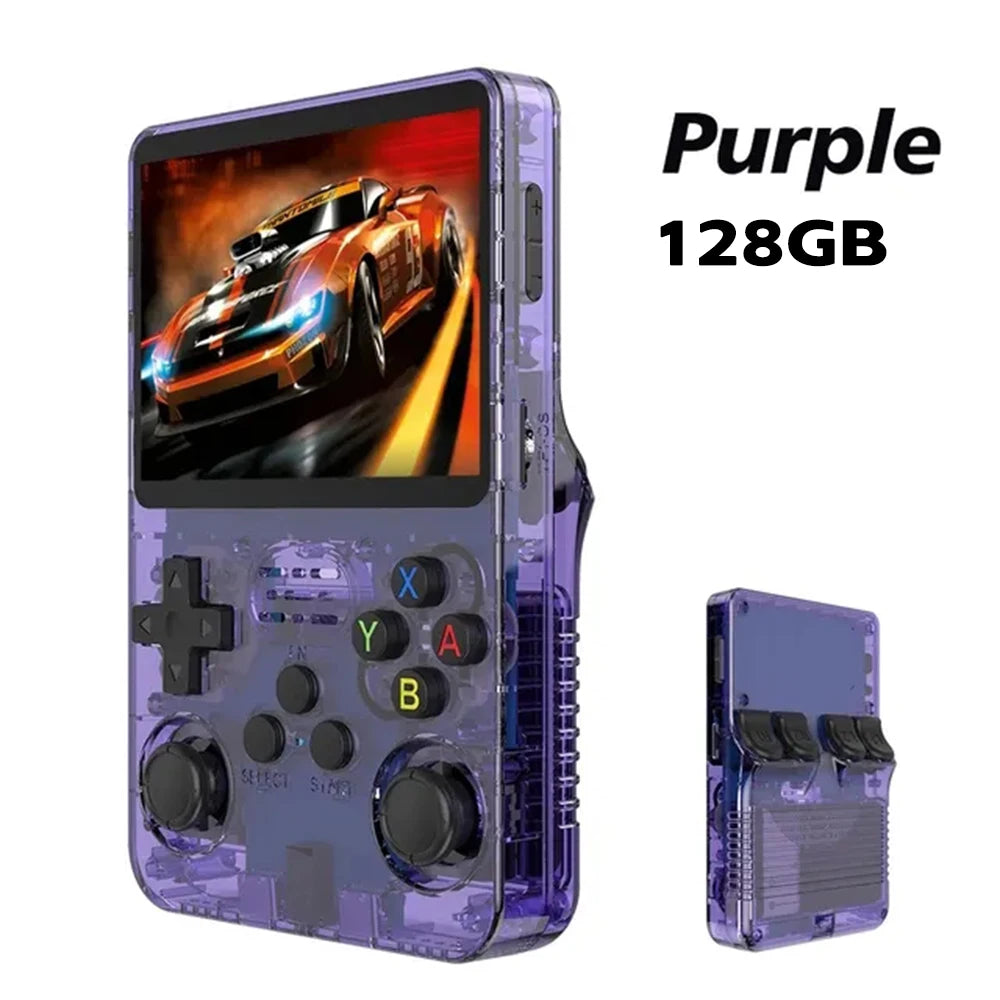 BOYHOM R36S Retro Handheld Video Game Console Linux System 3.5 Inch IPS Screen R35s Pro Portable Pocket Video Player 64GB Games