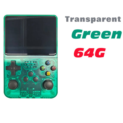 Portable R36S Handheld Game Player 3.5 Inch IPS Display 128GB Linux System Preloaded Retro Games Pocket Console