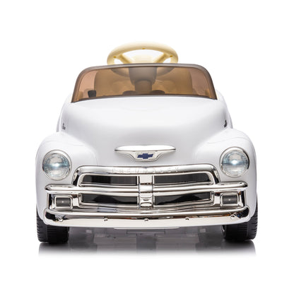 12V Kids Ride On truck car w/parents control, Licensed Chevrolet 3100 pickup,electric car for kid,Vintage modeling,3 speeds,LED Lights,Bluetooth,USB,High-power up to 4.35 km/h,age 3+