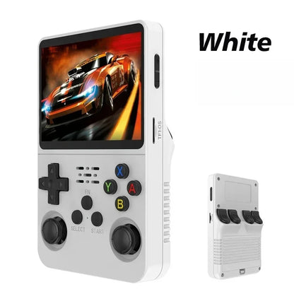 Portable R36S Handheld Game Player 3.5 Inch IPS Display 128GB Linux System Preloaded Retro Games Pocket Console