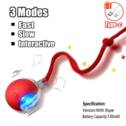 Cat Interactive Ball Smart Pet Cat Toys Indoor Automatic Rolling Magic Ball Electronic Interactive Cat Toy Cat Game Accessories