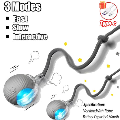 Cat Interactive Ball Smart Pet Cat Toys Indoor Automatic Rolling Magic Ball Electronic Interactive Cat Toy Cat Game Accessories