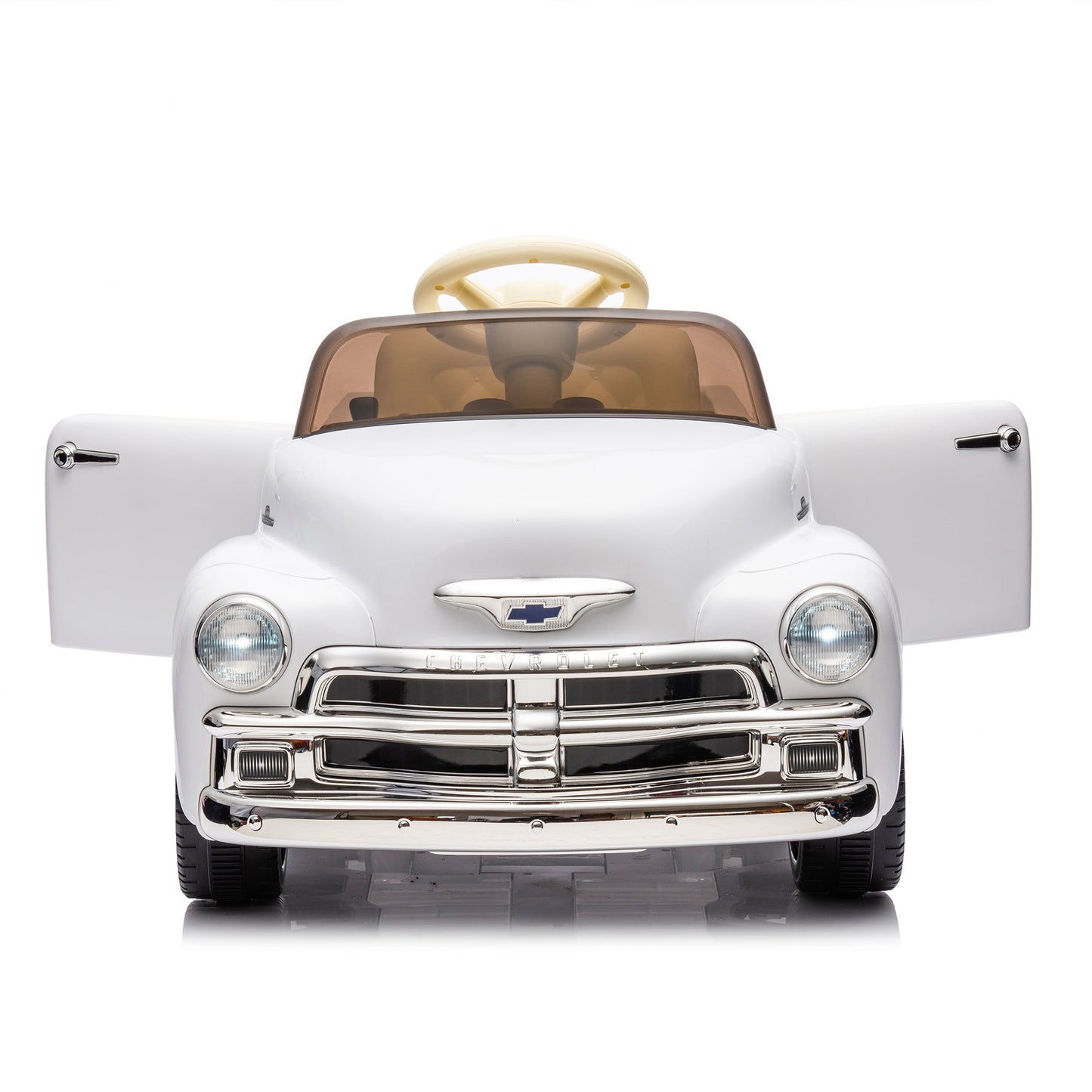 12V Kids Ride On truck car w/parents control, Licensed Chevrolet 3100 pickup,electric car for kid,Vintage modeling,3 speeds,LED Lights,Bluetooth,USB,High-power up to 4.35 km/h,age 3+