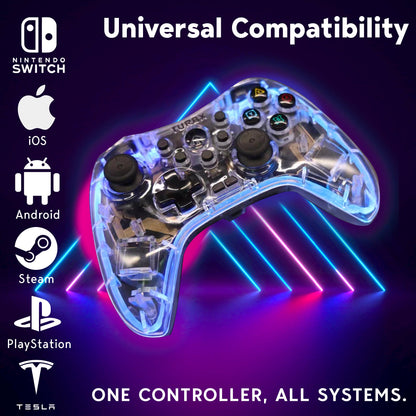 7-in-1 Multi-Platform Wireless Game Controller Set - LED RGB Breathing Lights