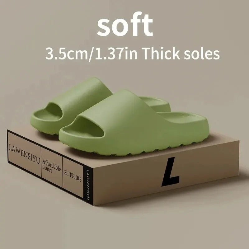 Coconut Slippers Feel like Stepping on Shit Thick-soled Sandals Summer New Non-slip Wearing Sandals