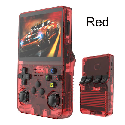 Portable R36S Handheld Game Player 3.5 Inch IPS Display 128GB Linux System Preloaded Retro Games Pocket Console