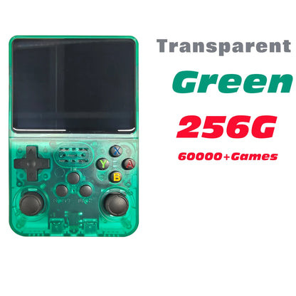 Portable R36S Handheld Game Player 3.5 Inch IPS Display 128GB Linux System Preloaded Retro Games Pocket Console