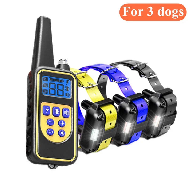 Remote Control Waterproof Pet BehaviorFor 8-150lbs Puppy With Shock Vibration 3300Ft Electric Dog Training Collar for all dogs
