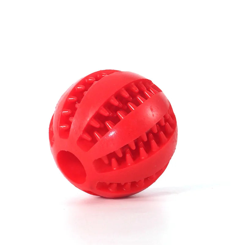 Dog Toy Ball, Nontoxic Bite Resistant Toy Ball for Pet Dogs Puppy Cat, Dog Pet Food Treat Feeder Chew Tooth Cleaning Ball