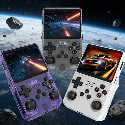 Portable R36S Handheld Game Player 3.5 Inch IPS Display 128GB Linux System Preloaded Retro Games Pocket Console