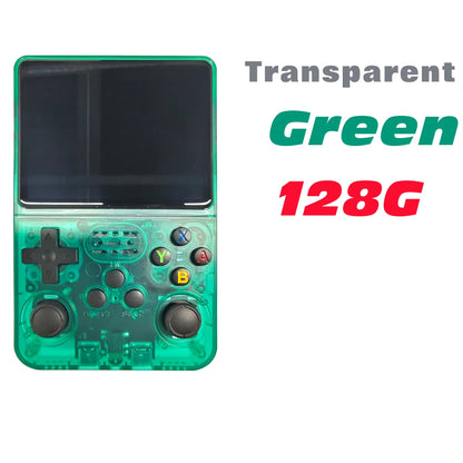 Portable R36S Handheld Game Player 3.5 Inch IPS Display 128GB Linux System Preloaded Retro Games Pocket Console