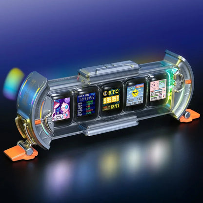 DecorBites™ CyberClock: Smart WiFi Clock with RGB LED Display & App Control