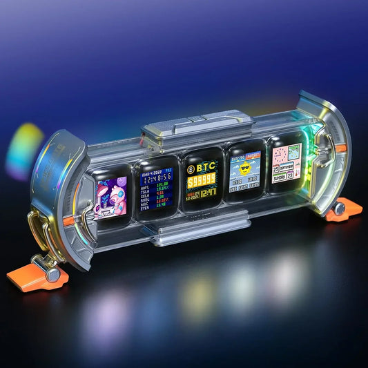 DecorBites™ CyberClock: Smart WiFi Clock with RGB LED Display & App Control