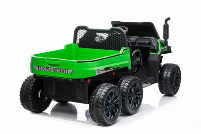 Freddo 24v 6 Wheeler Tractor Trailer Electric Go Kart w/ Dump Cart