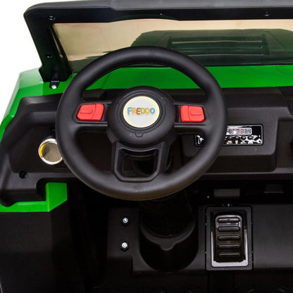 Freddo 24v 6 Wheeler Tractor Trailer Electric Go Kart w/ Dump Cart