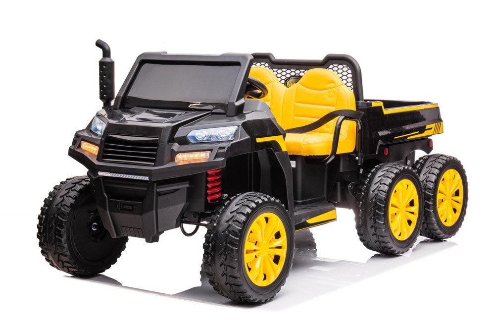 Freddo 24v 6 Wheeler Tractor Trailer Electric Go Kart w/ Dump Cart