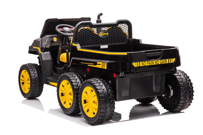 Freddo 24v 6 Wheeler Tractor Trailer Electric Go Kart w/ Dump Cart