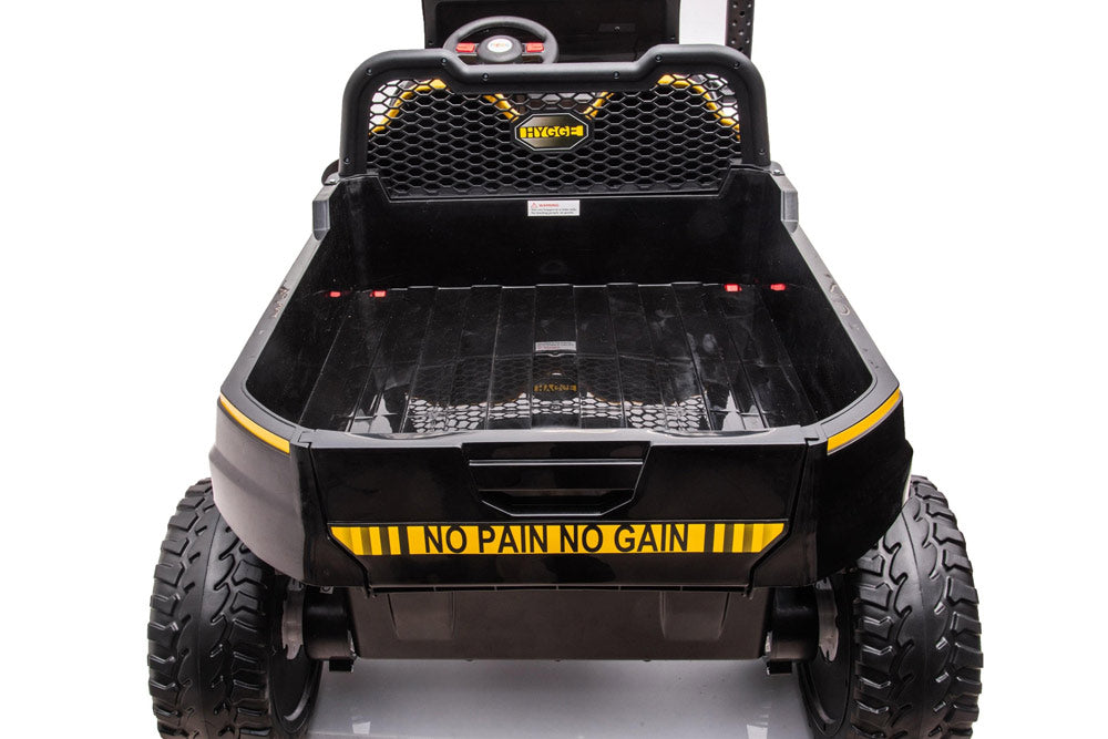 Freddo 24v 6 Wheeler Tractor Trailer Electric Go Kart w/ Dump Cart