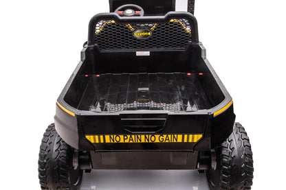 Freddo 24v 6 Wheeler Tractor Trailer Electric Go Kart w/ Dump Cart