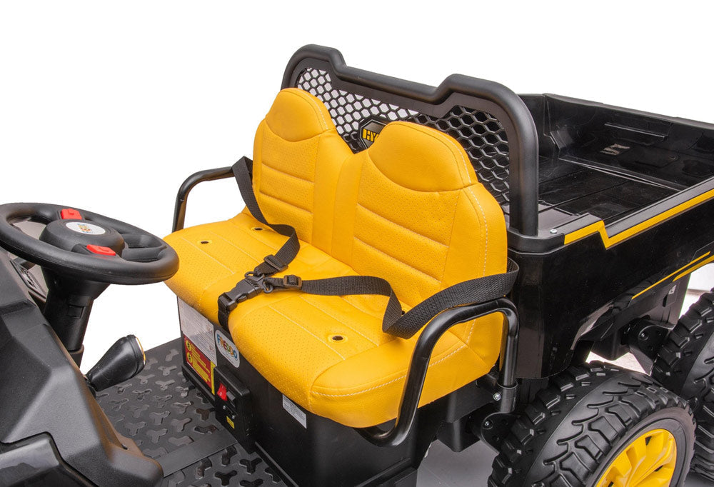 Freddo 24v 6 Wheeler Tractor Trailer Electric Go Kart w/ Dump Cart