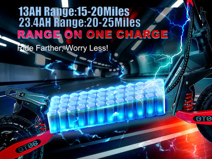 Arwibon GT06 1200W Foldable E-Scooter for Adults -Max Speed 25MPH, 48V 13AH/23.4AH, 11"Off-Road Tires | US Stock, Factory Direct