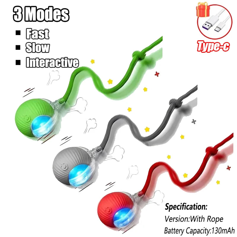 Cat Interactive Ball Smart Pet Cat Toys Indoor Automatic Rolling Magic Ball Electronic Interactive Cat Toy Cat Game Accessories