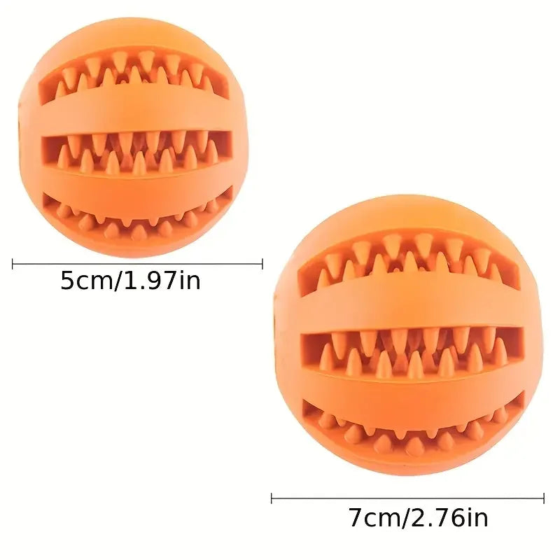 Dog Toy Ball Interactive Rubber Balls Puppy Chewing Toys Pet Tooth Cleaning Ball Cats Pets Food Treat Feeder Silicone Balls Toy