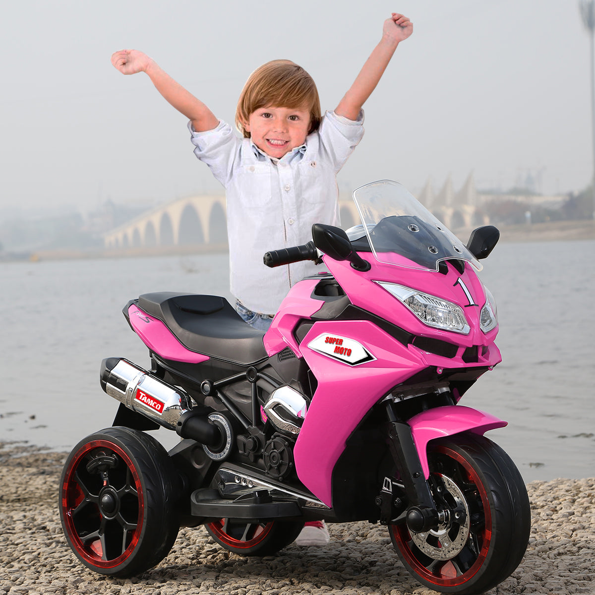 12V Kids Electric motorcycle/ ride on motorcycle,Girls Motorcycle, Children Battery Motor Bikes Rechargeable 3 Wheels Ride on Kids Electric Motorcycle with Light Wheels /electric ride on car