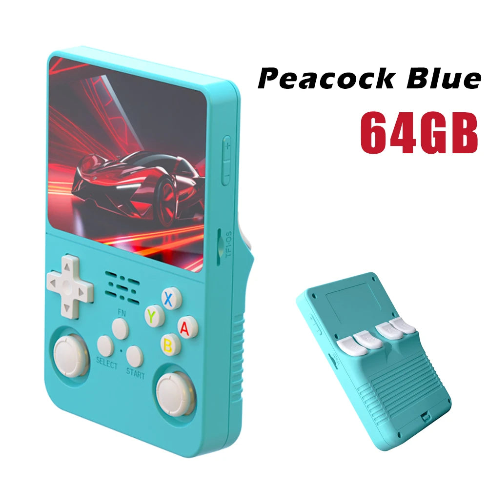 Portable R36S Handheld Game Player 3.5 Inch IPS Display 128GB Linux System Preloaded Retro Games Pocket Console