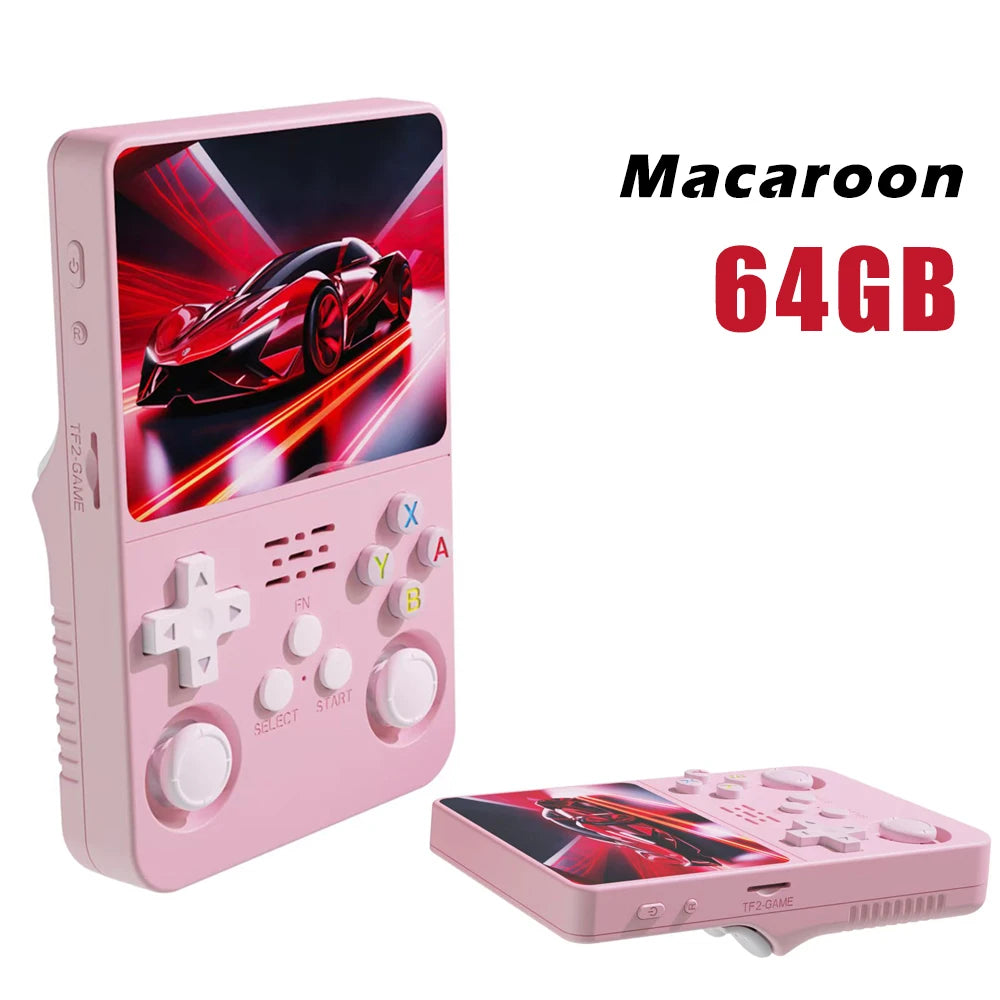 Portable R36S Handheld Game Player 3.5 Inch IPS Display 128GB Linux System Preloaded Retro Games Pocket Console