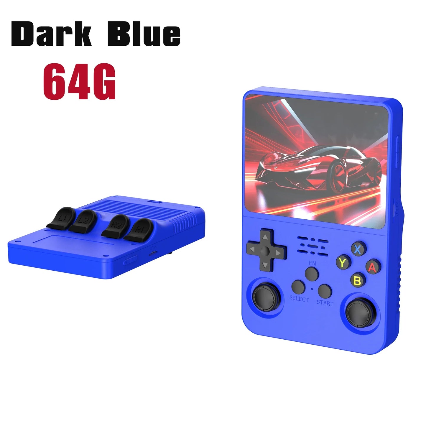 Portable R36S Handheld Game Player 3.5 Inch IPS Display 128GB Linux System Preloaded Retro Games Pocket Console