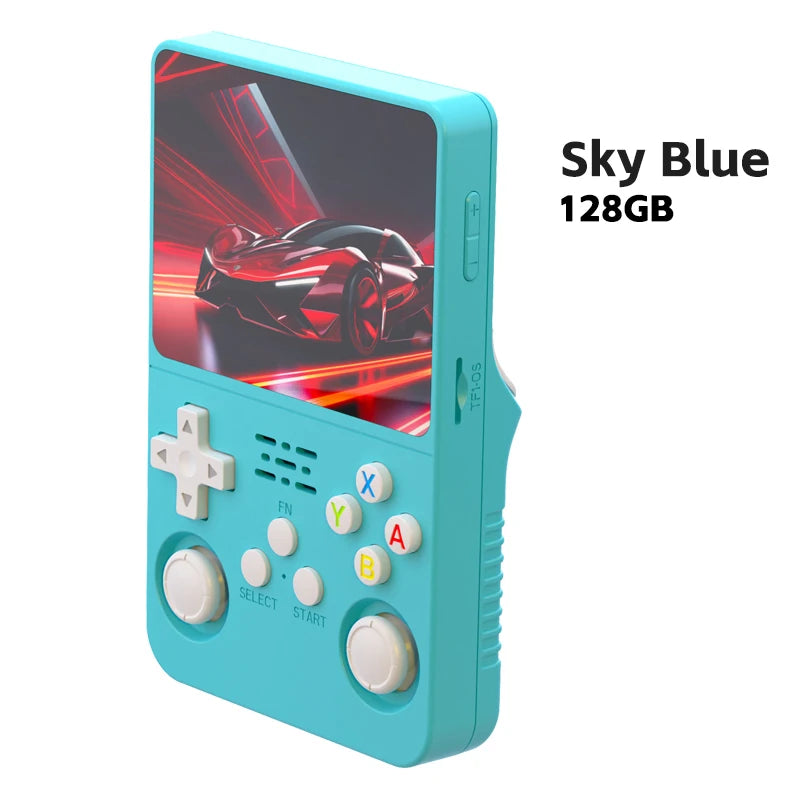 Portable R36S Handheld Game Player 3.5 Inch IPS Display 128GB Linux System Preloaded Retro Games Pocket Console