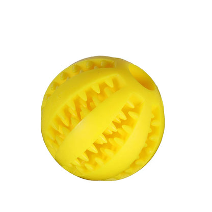 Dog Toy Ball, Nontoxic Bite Resistant Toy Ball for Pet Dogs Puppy Cat, Dog Pet Food Treat Feeder Chew Tooth Cleaning Ball