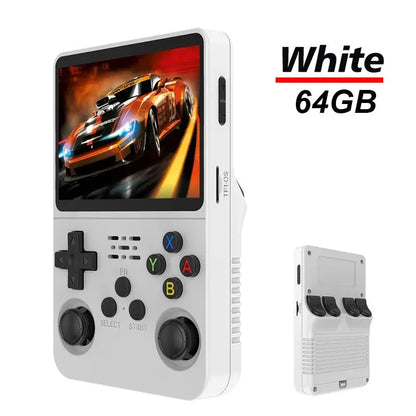 Portable R36S Handheld Game Player 3.5 Inch IPS Display 128GB Linux System Preloaded Retro Games Pocket Console