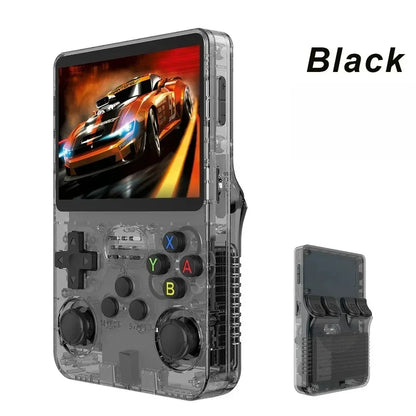 Portable R36S Handheld Game Player 3.5 Inch IPS Display 128GB Linux System Preloaded Retro Games Pocket Console