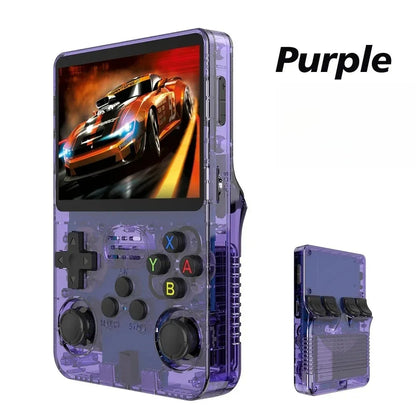 Portable R36S Handheld Game Player 3.5 Inch IPS Display 128GB Linux System Preloaded Retro Games Pocket Console