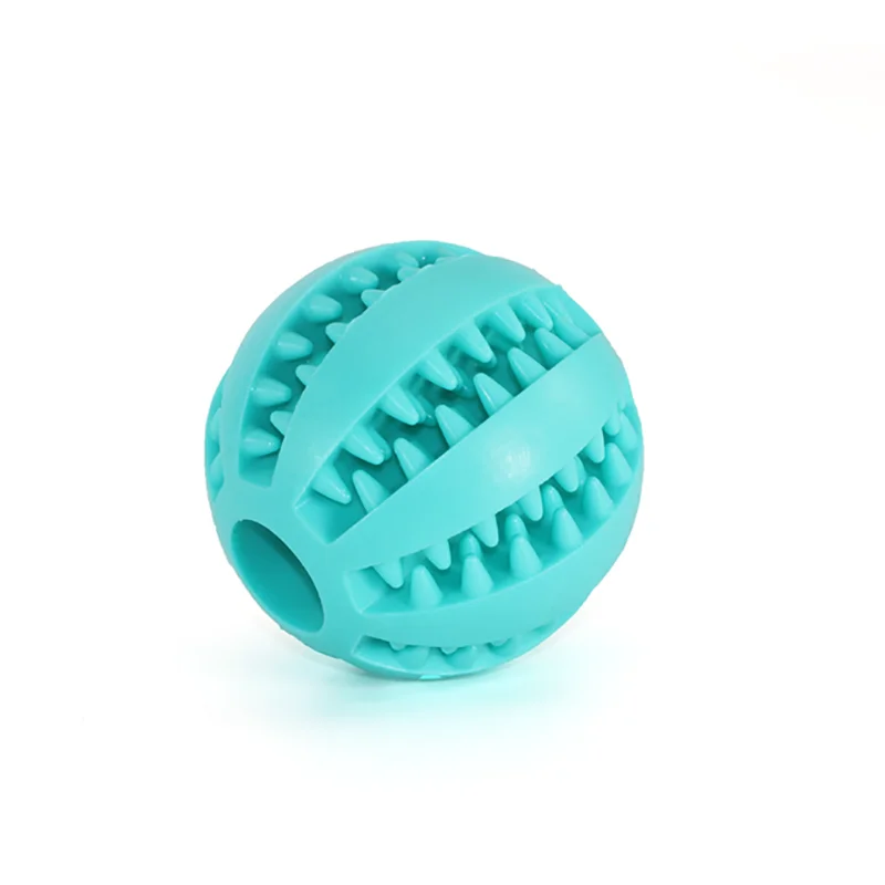 Dog Toy Ball, Nontoxic Bite Resistant Toy Ball for Pet Dogs Puppy Cat, Dog Pet Food Treat Feeder Chew Tooth Cleaning Ball