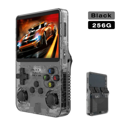 Portable R36S Handheld Game Player 3.5 Inch IPS Display 128GB Linux System Preloaded Retro Games Pocket Console