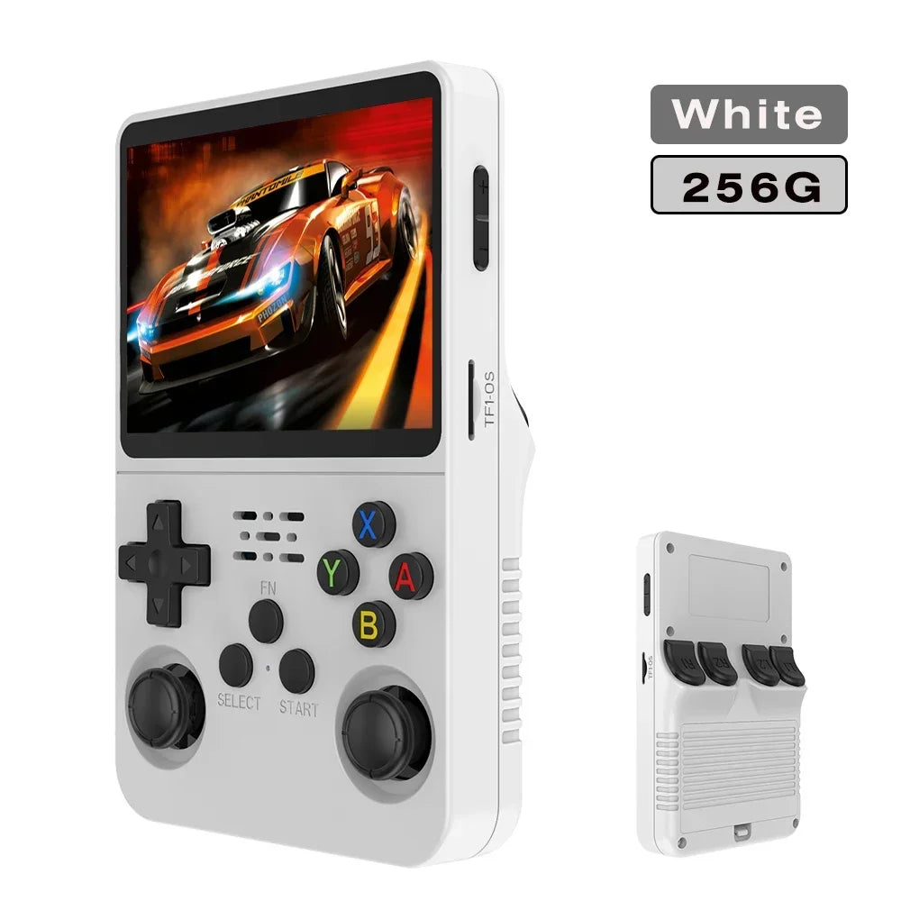 Portable R36S Handheld Game Player 3.5 Inch IPS Display 128GB Linux System Preloaded Retro Games Pocket Console
